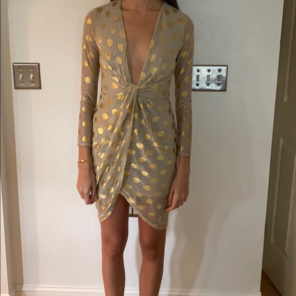 Gold dress